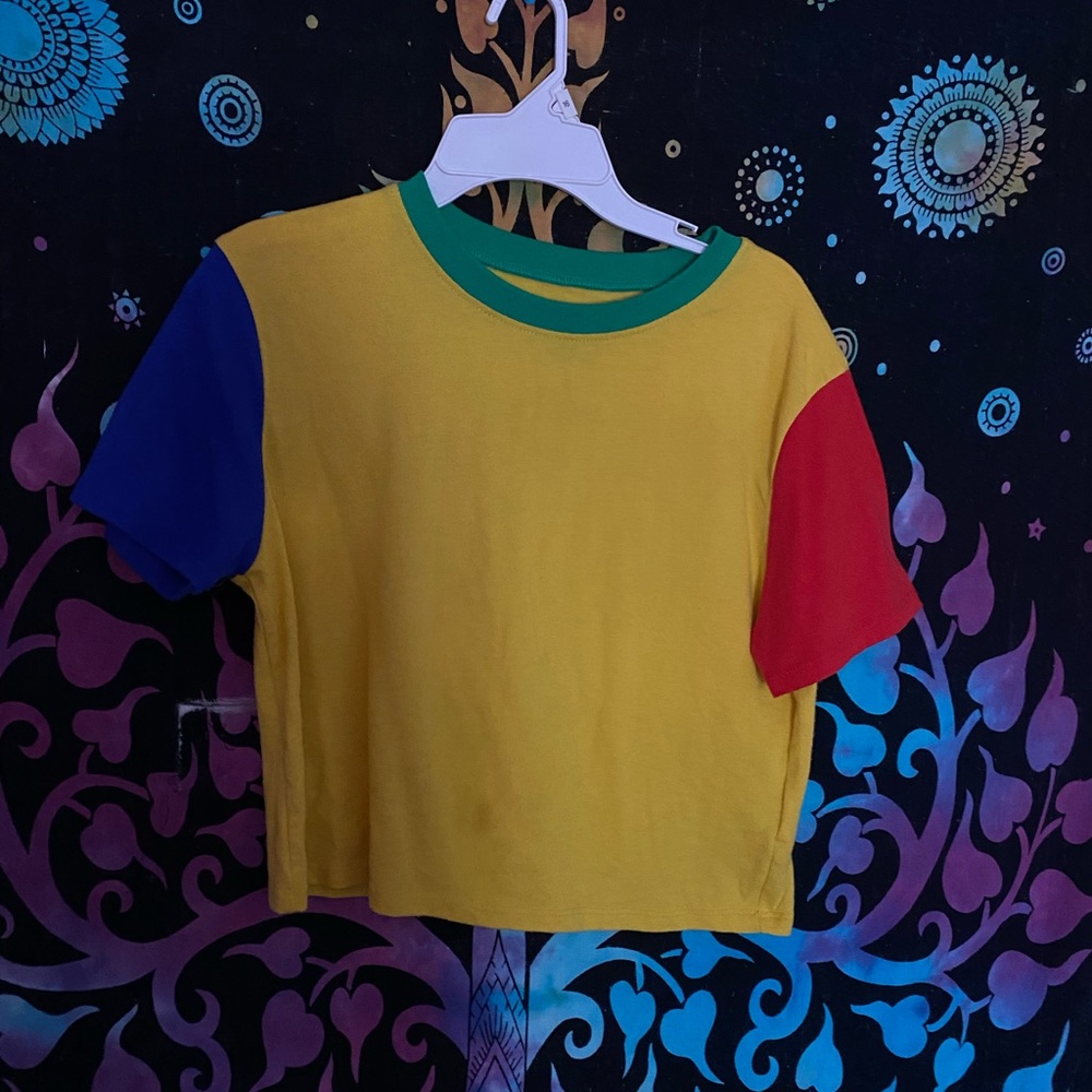New multicolor crop top